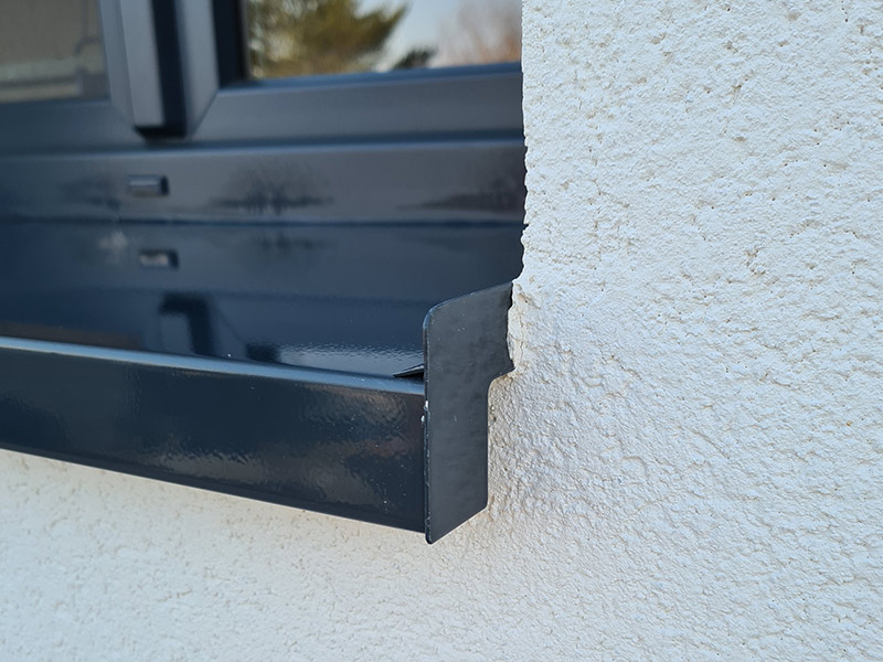 Fabrication de tablettes et appuis de fenêtre sur mesure : acier et alu